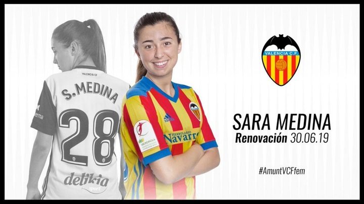 El Valencia renueva a su canterana Sara Medina