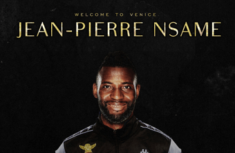 El Venezia anunció la incorporación de Jean-Pierre Nsame. Twitter/VeneziaFC_IT
