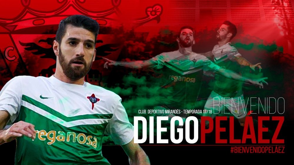 Diego Peláez, nuevo jugador del Mirandés. CDMirandés