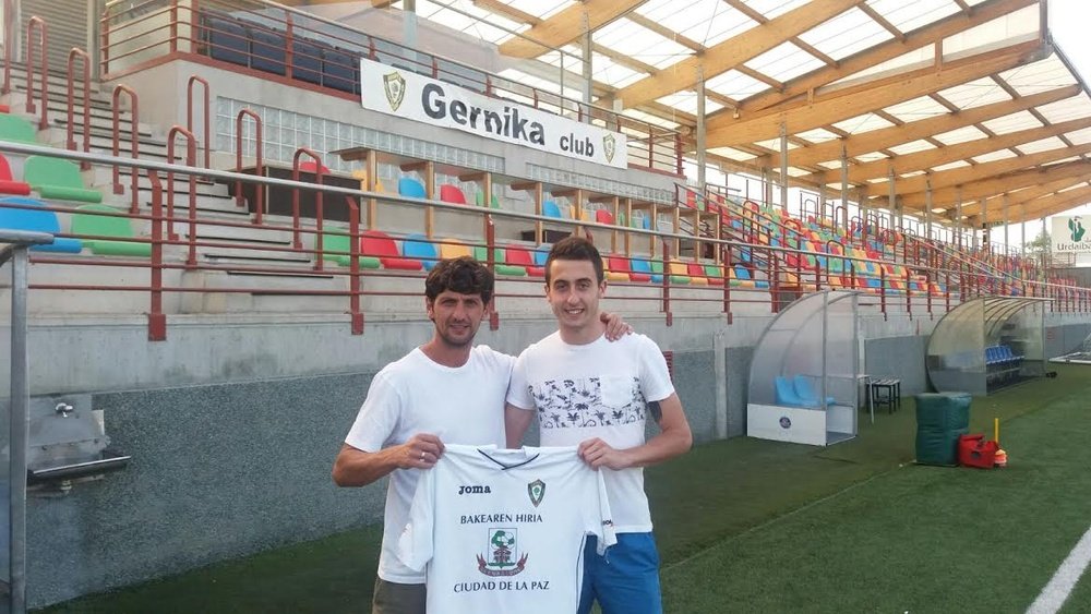 Mikel Murgoitio, nuevo jugador del Gernika. GernikaClub