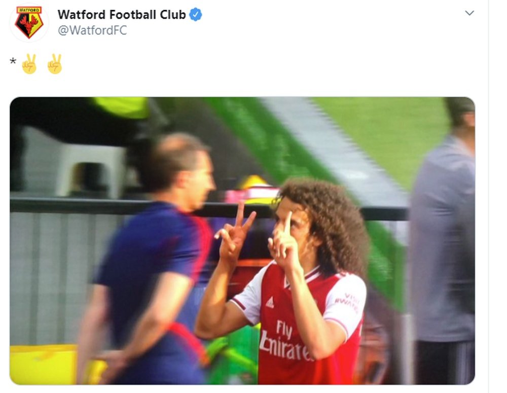El tuit del Watford se hizo viral a los pocos minutos de hacerlo público. Twitter/WatfordFC