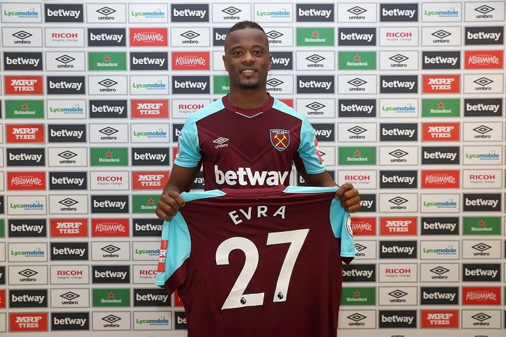 Patrice Evra could line up with the Hammers on Saturday. WHUFC