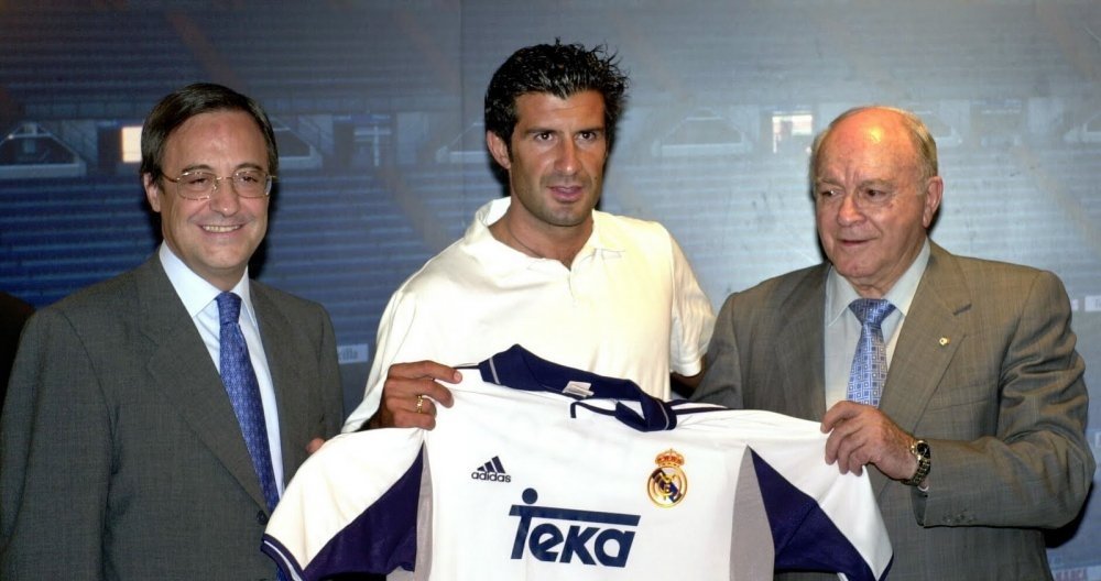 Figo cambió el Barça por el Madrid en el año 2000. EFE