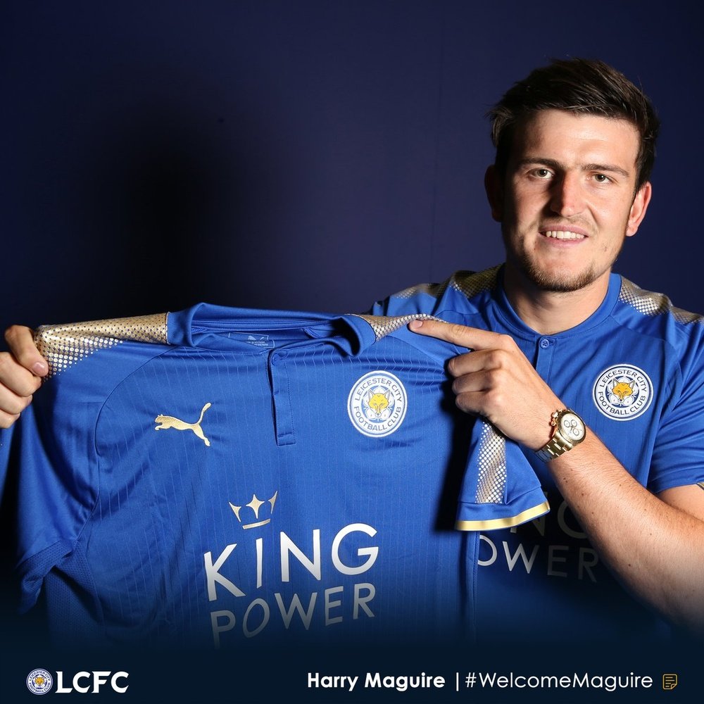 Harry Maguire, nuevo jugador del Leicester. LCFC