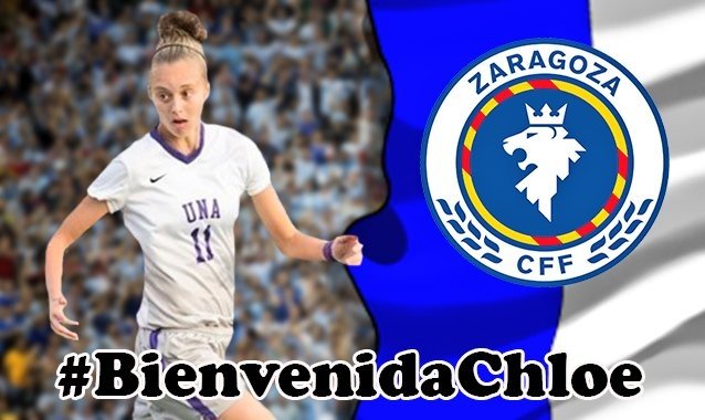 Chloe Richards ha sido presentada por el Zaragoza. ZaragozaCFF