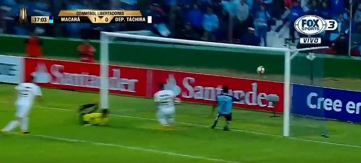 ¡Con la barriga! Así llegó el primer gol de la Libertadores 2018