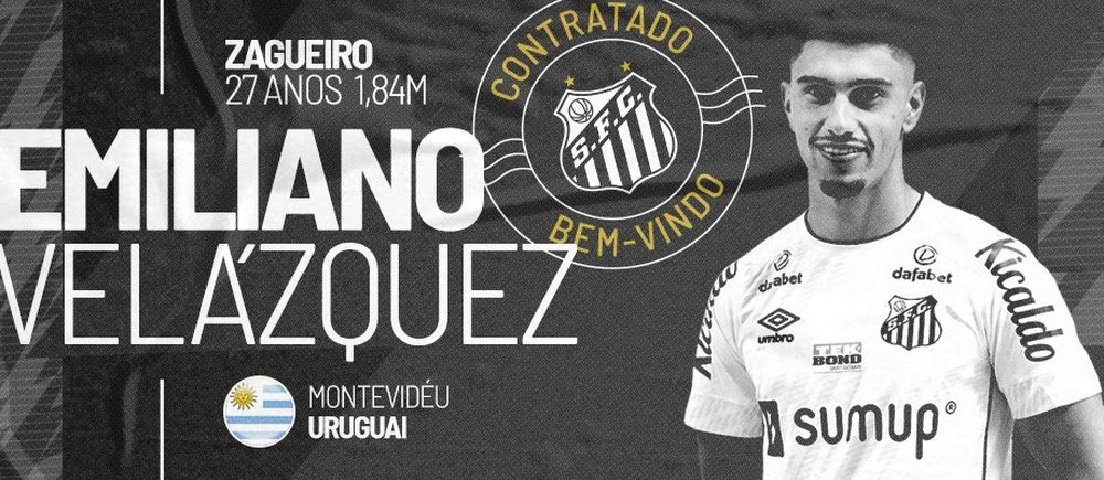 Emiliano Velázquez jugará en Santos hasta diciembre de 2022. Captura/SantosFC