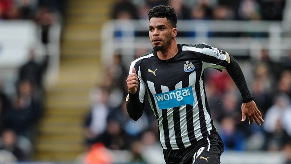 Riviere in action for Newcastle. NUFC