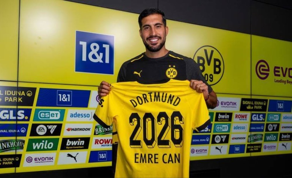 Emre Can rinnova con il Dortmund fino al 2026. BorussiaDortmund