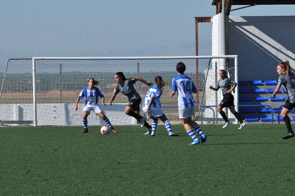 La jugadora del Sporting de Huelva está lesionada de su rodilla. MálagaCF