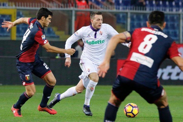 El Genoa hace sus deberes en casa y supera por la mínima a la Fiorentina