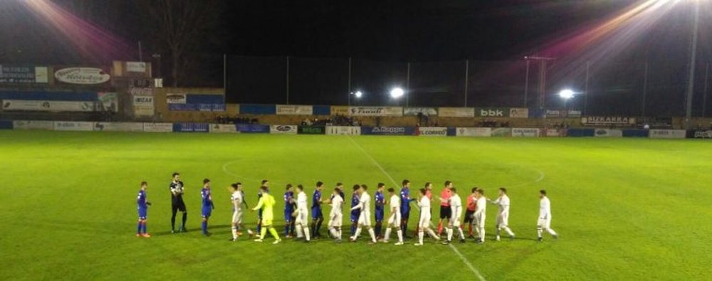 El Amorebieta se llevó el partido por 4-1 ante Socuéllamos. SDAmorebieta