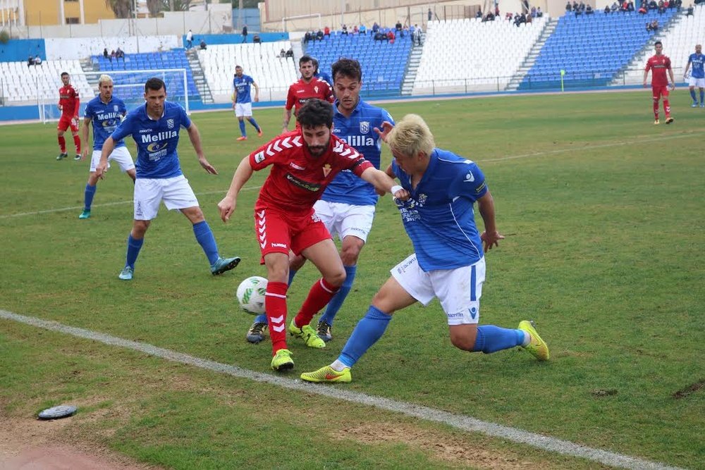 El Real Murcia cayó derrotado ante el Écija Balompié. RealMurcia/Archivo