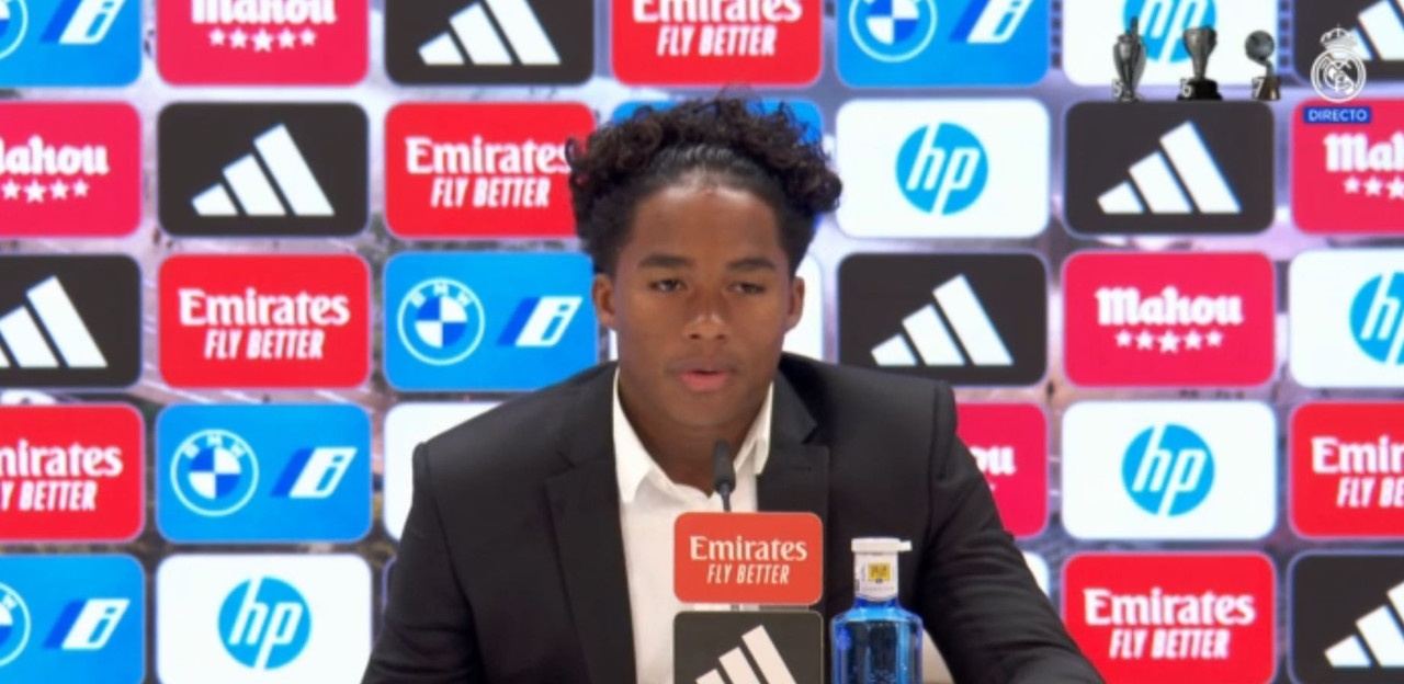 rueda prensa presentacion Endrick Real Madrid