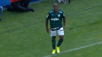 Endrick es el futbolista de moda en Palmeiras. Captura/SporTV