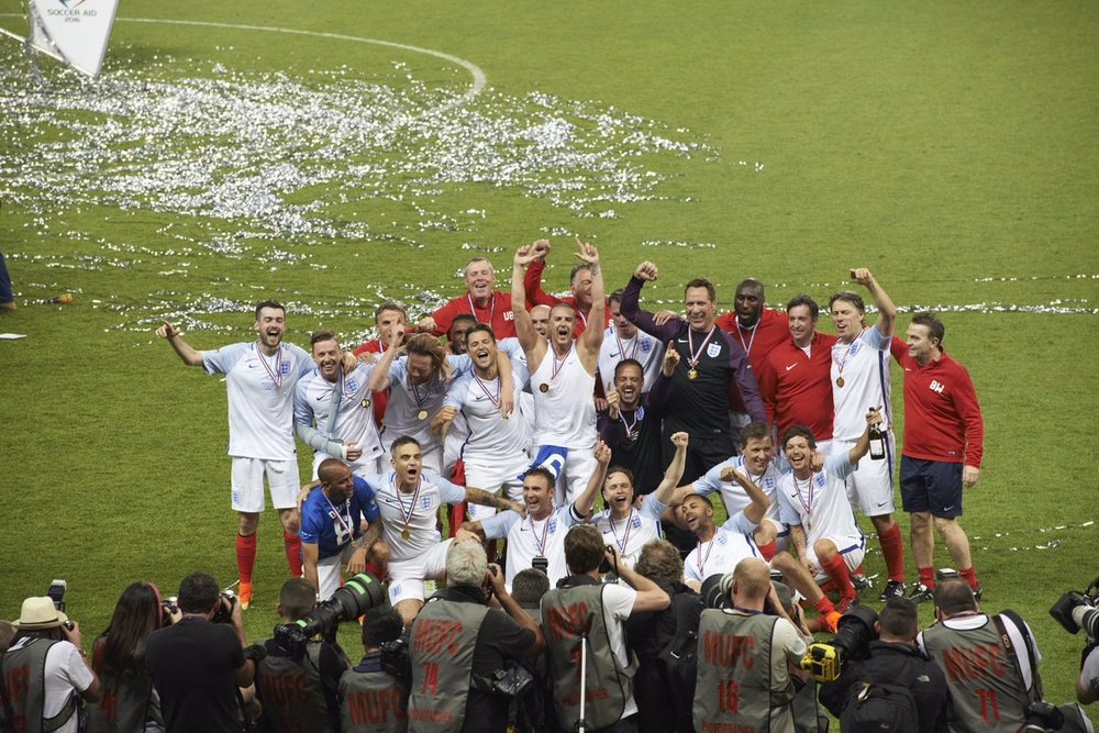 England won Soccer Aid 2016. Twitter
