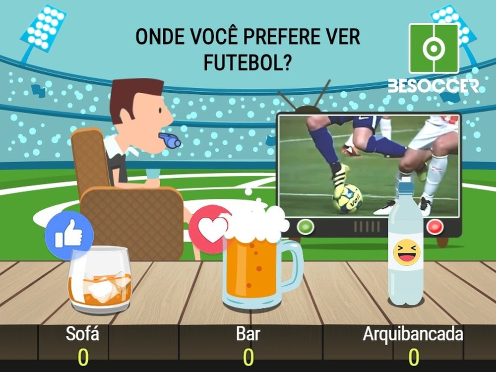 Onde você prefere assistir a um jogo? Participe! BeSoccer