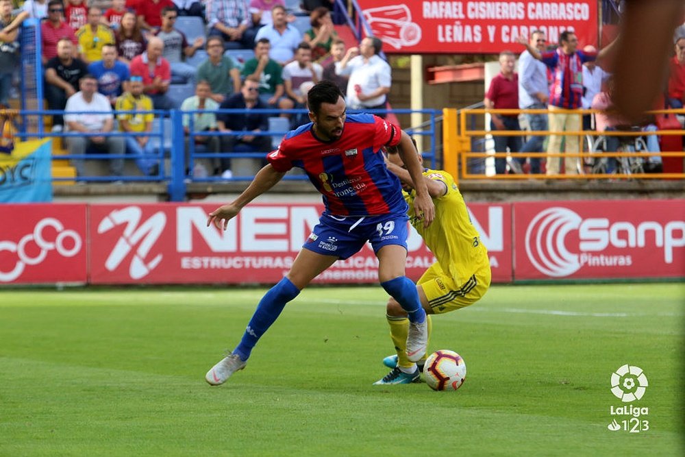 Enric ha hecho la mitad de los goles del Extremadura. LaLiga/Archivo