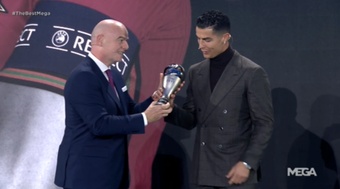 A cerimônia de entrega do 'The Best' da FIFA. Captura/Mega