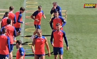 Alvaro Morata was absent from the 'colchoneros' last game against Deportivo Alaves due to an indisposition. The Spaniard was a serious doubt for the Champions League final against Athletic Club. But, in Wednesday's session, the Spaniard returned to training with his teammates.