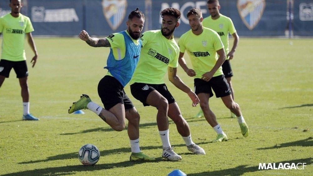 Entrenamiento a puertas abiertas. MalagaCF