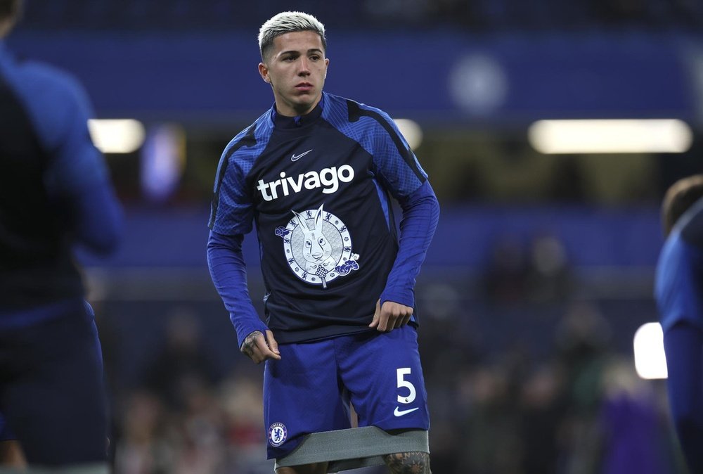 Enzo hará su debut en el Chelsea ante el Fulham. EFE