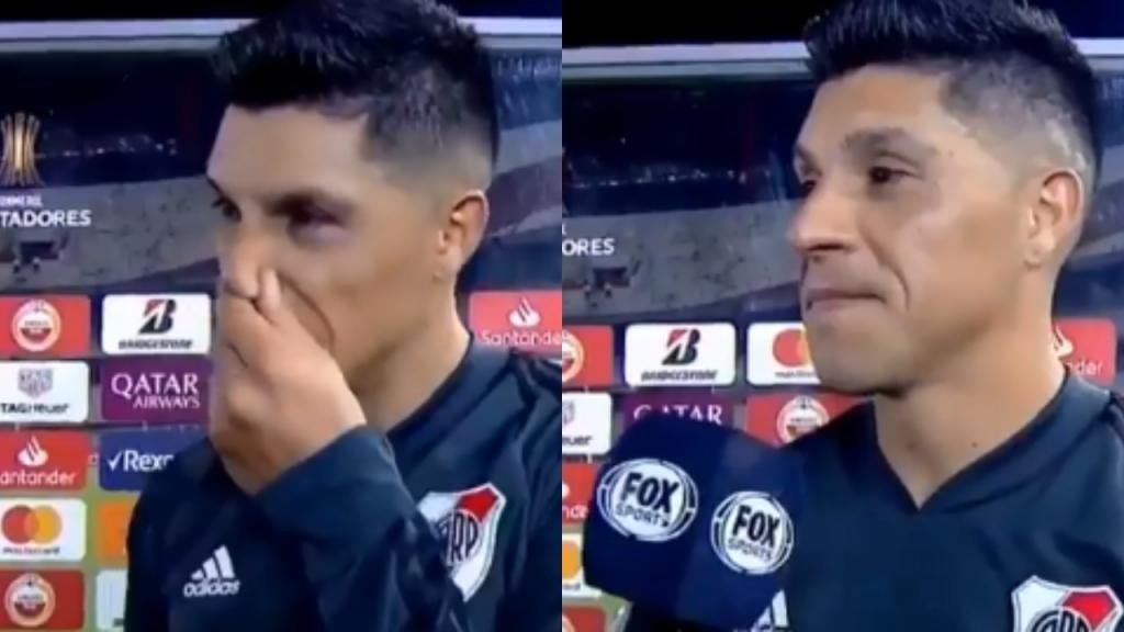Enzo Pérez no se olvida del partido de Libertadores en Madrid. Captura/FOXSports