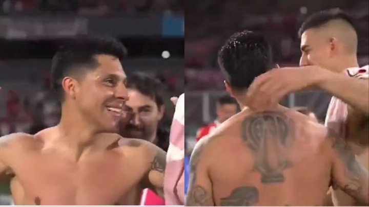 Estudiantes, a la final: Enzo Pérez picó a Boca ¡con el escudo de River!