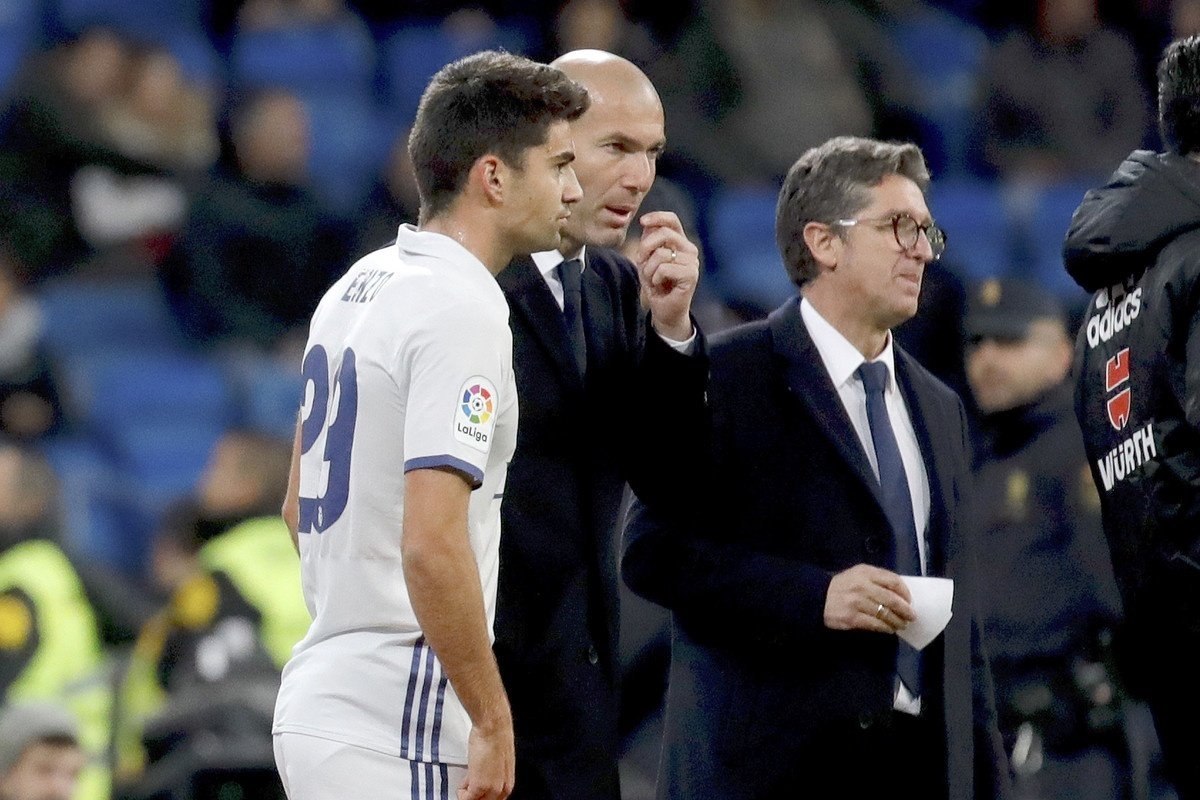 Enzo Zidane made his Real Madrid debut in November 2016. EFE