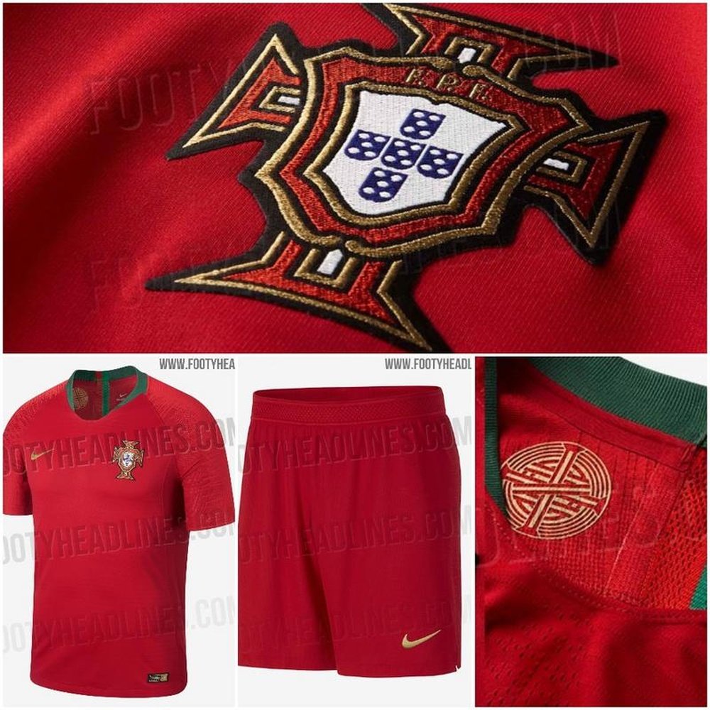O novo equipamento da Seleção Portuguesa. FootyHeadlines