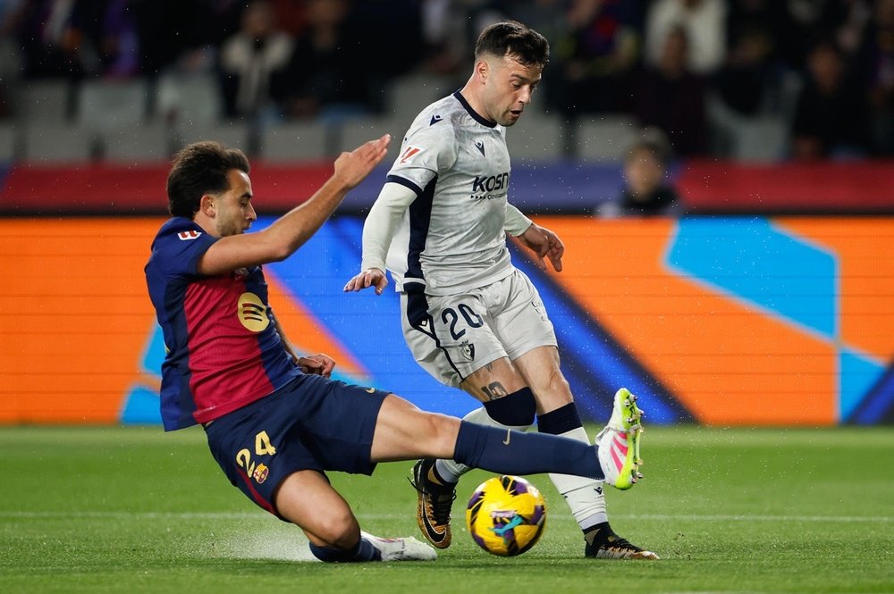Garcia praised Barca's performance against Osasuna despite the fatigue. EFE