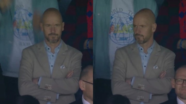 Ten Hag attended the game between United and Palace