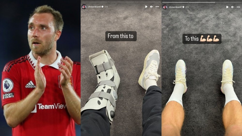 Eriksen is recovering. AFP/Screenshot/chriseriksen8