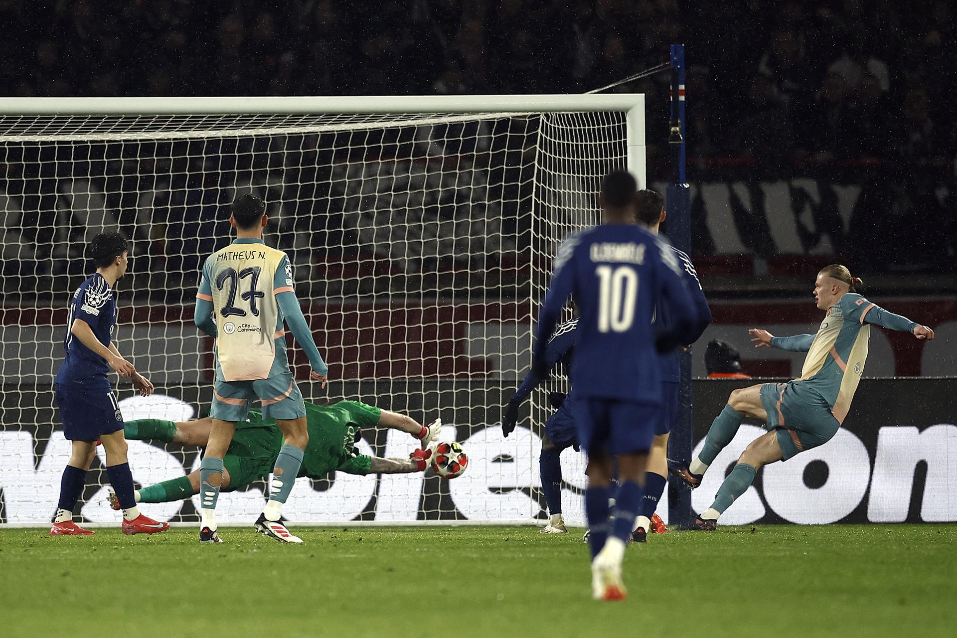 Haaland, con el City ante el PSG