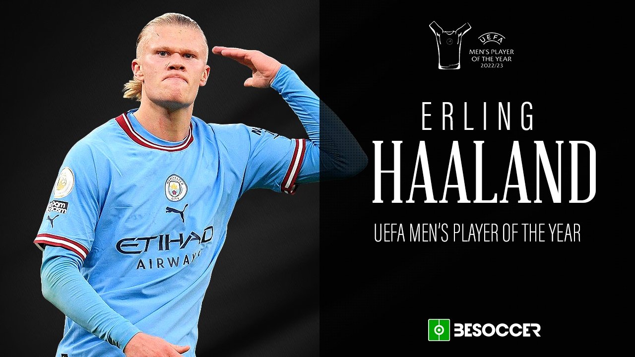 Erling Haaland wins UEFA Men's Player of the Year award