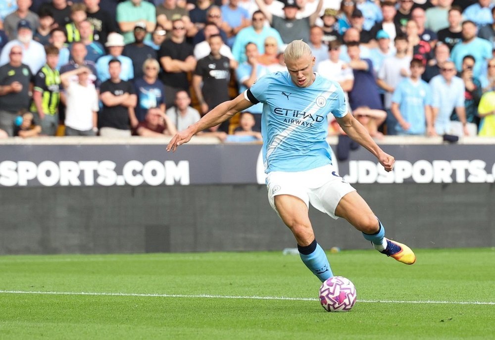 Haaland has scored 88 goals in 100 Premier League appearances. EFE