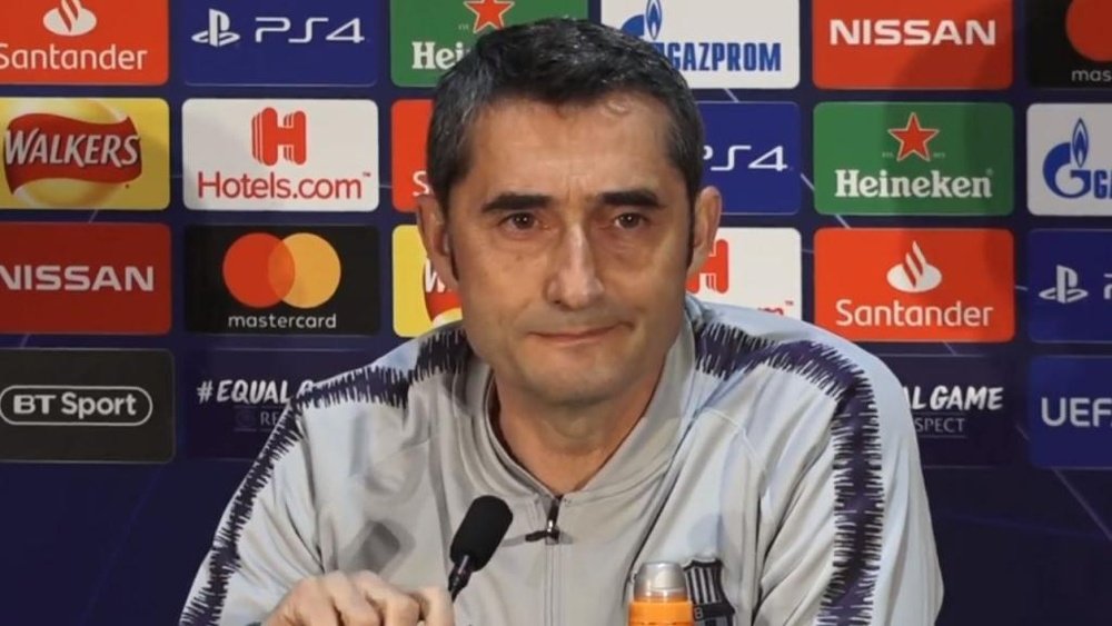 Valverde a répondu aux questions des journalistes. Capture