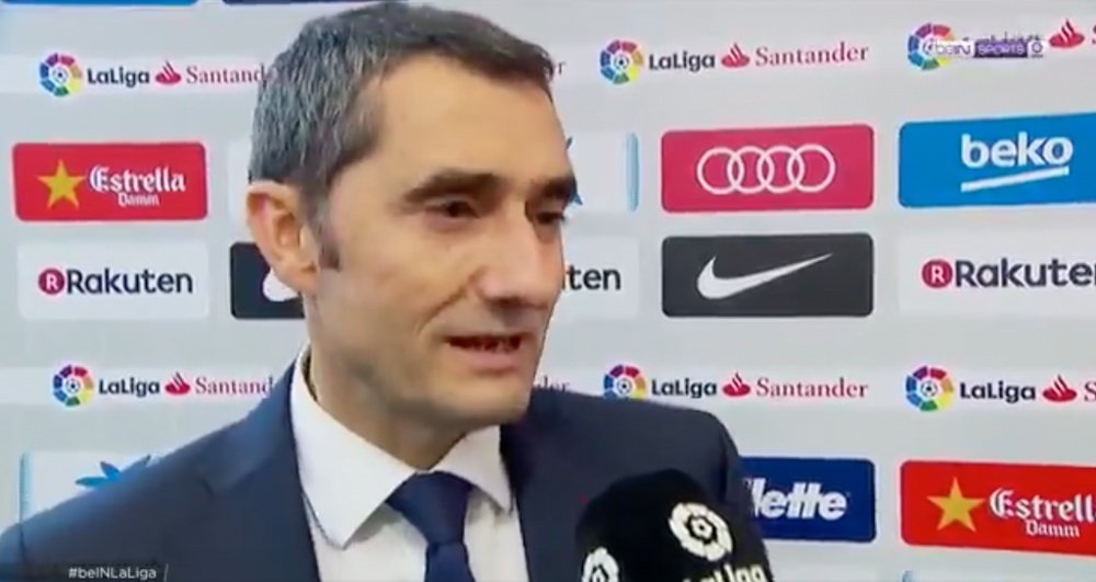 Valverde brushed off the controversy. Screenshot/beINSports