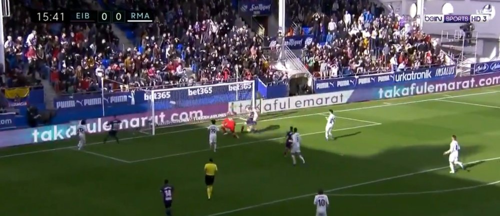 Escalante was on hand to open the scoring. Screenshot/beINSports