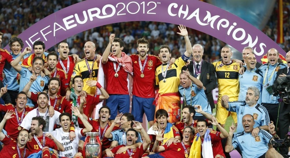 España ganó la Eurocopa de 2012 tras vencer por 4-0 a Italia en la final. EFE