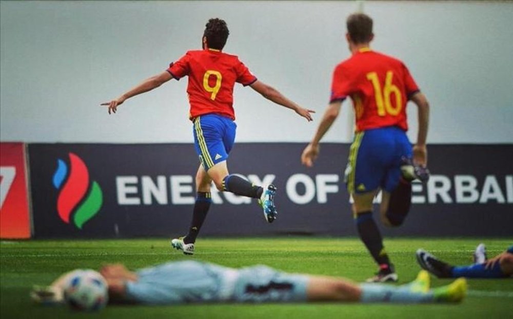 'La Rojita' Sub 17 venció a Portugal y sigue viva en el Europeo. Twitter/SeFutbol