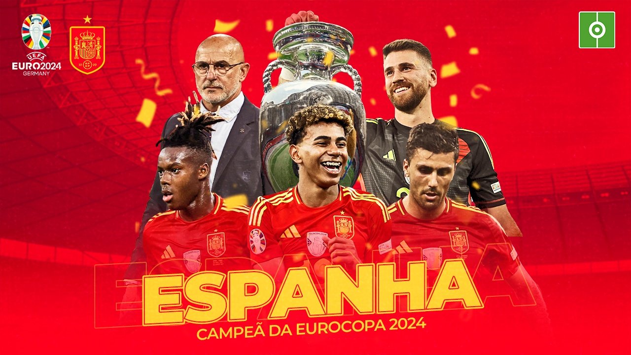 Espanha, campeã da Eurocopa 2024. Besoccer