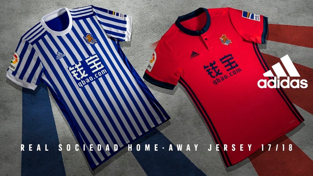 El conjunto donostiarra cambia el diseño de sus camisetas. RealSociedad