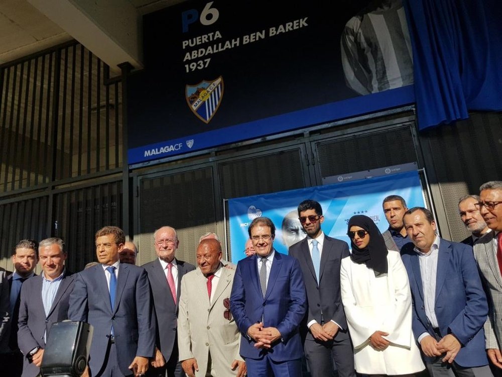 Merecido homenaje. Twitter/MalagaCF