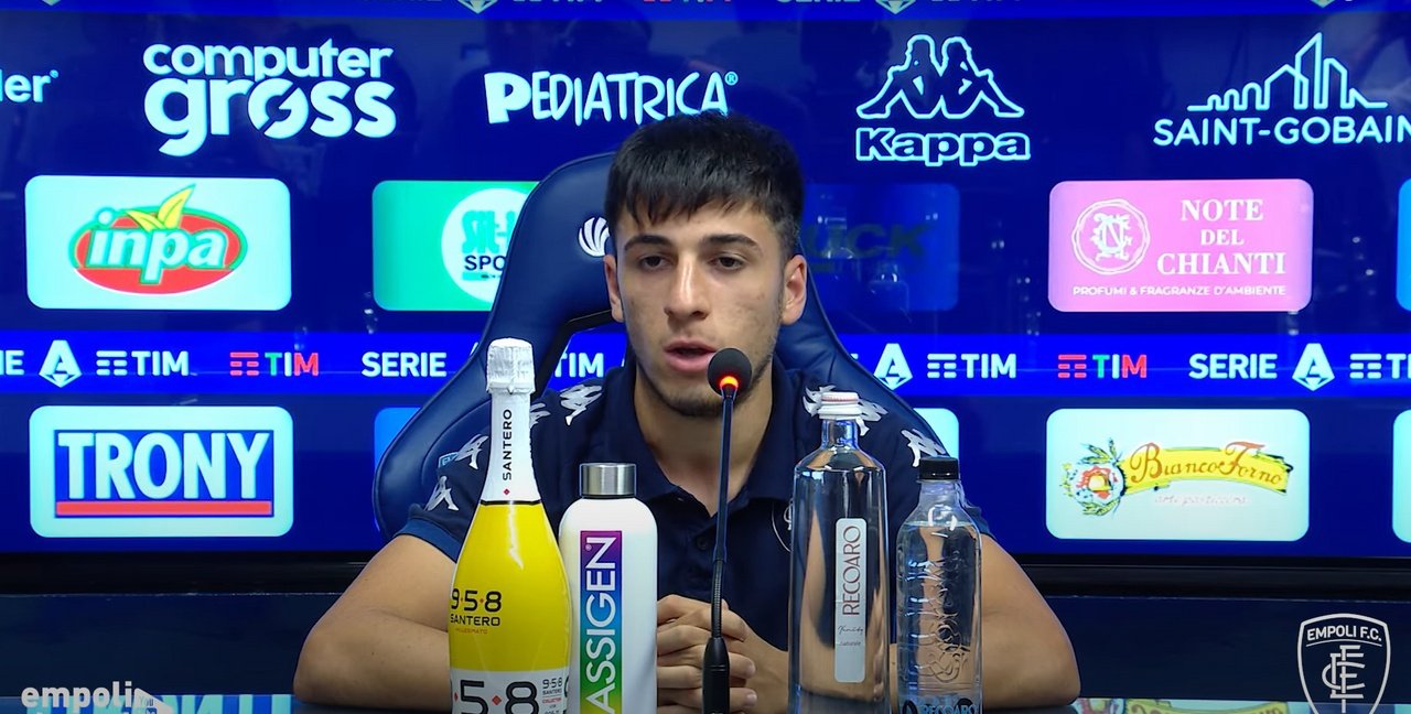 Fiorentina and Lazio want Parisi to strengthen their defence. Screenshot/YouTube/EmpoliFC