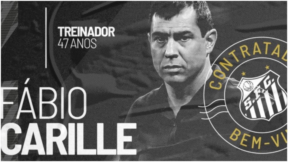 Fábio Carille es el nuevo entrenador de Santos FC. Twitter/SantosFC