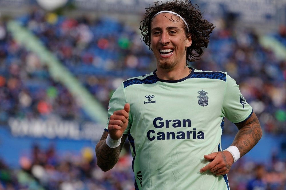 Fábio Silva cree en la permanencia de Las Palmas. EFE