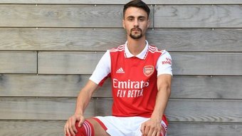 Fábio Vieira, nuevo jugador del Arsenal para la temporada 2022-23. Twitter/Arsenal