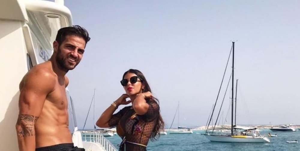 Fàbregas sigue incendiando las redes con fotos de sus vacaciones. Instagram