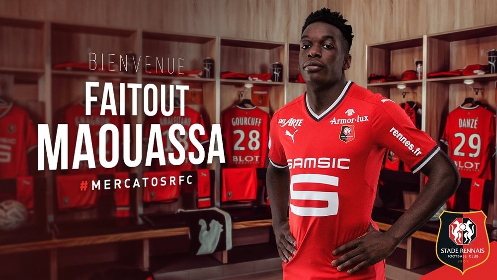 Faitout Maouassa devient le nouveau joueur de Rennes. StadeRennais